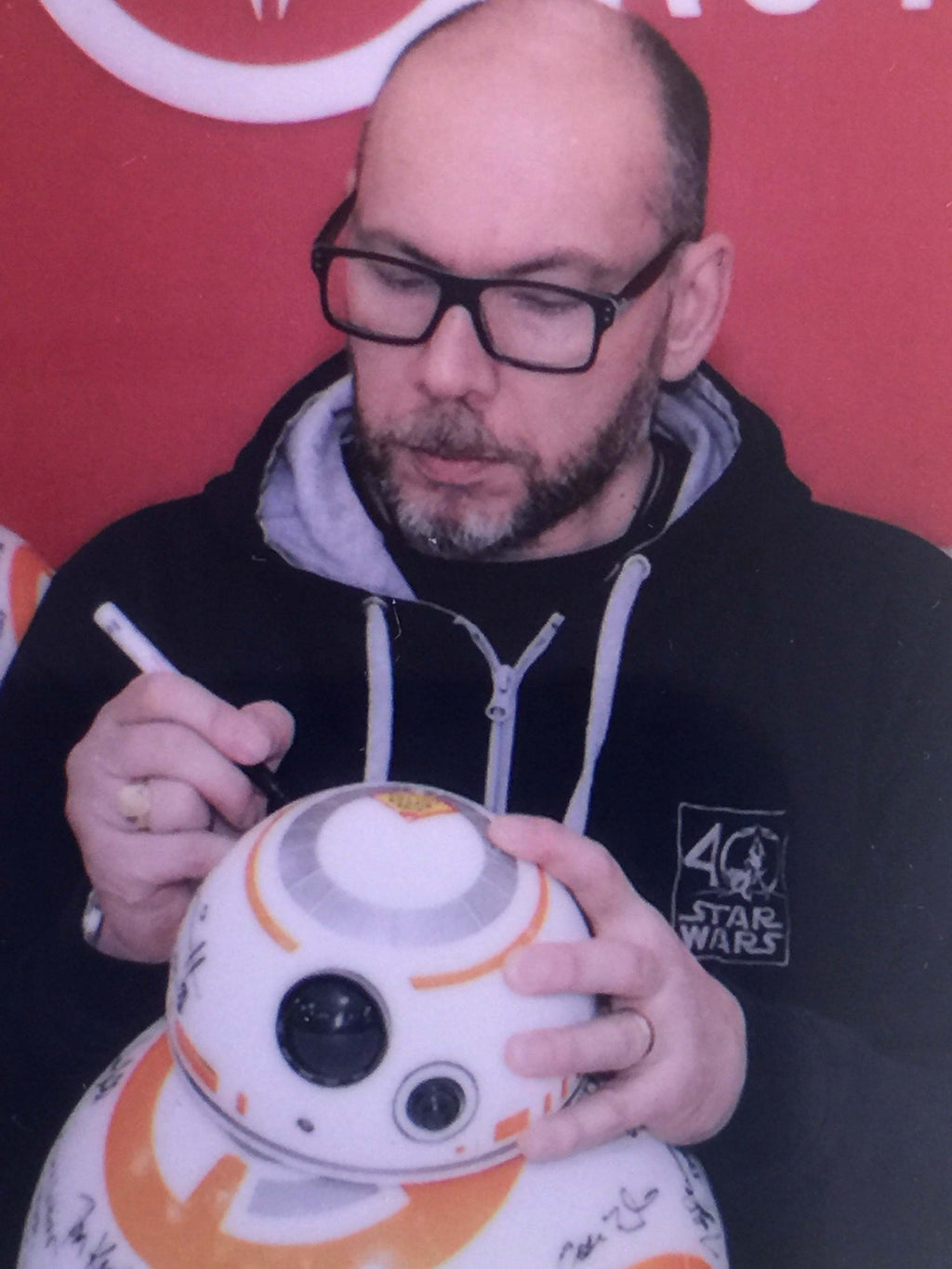 BB8 Star Wars 19 autographes ! Harrison Ford, Mark Hamill