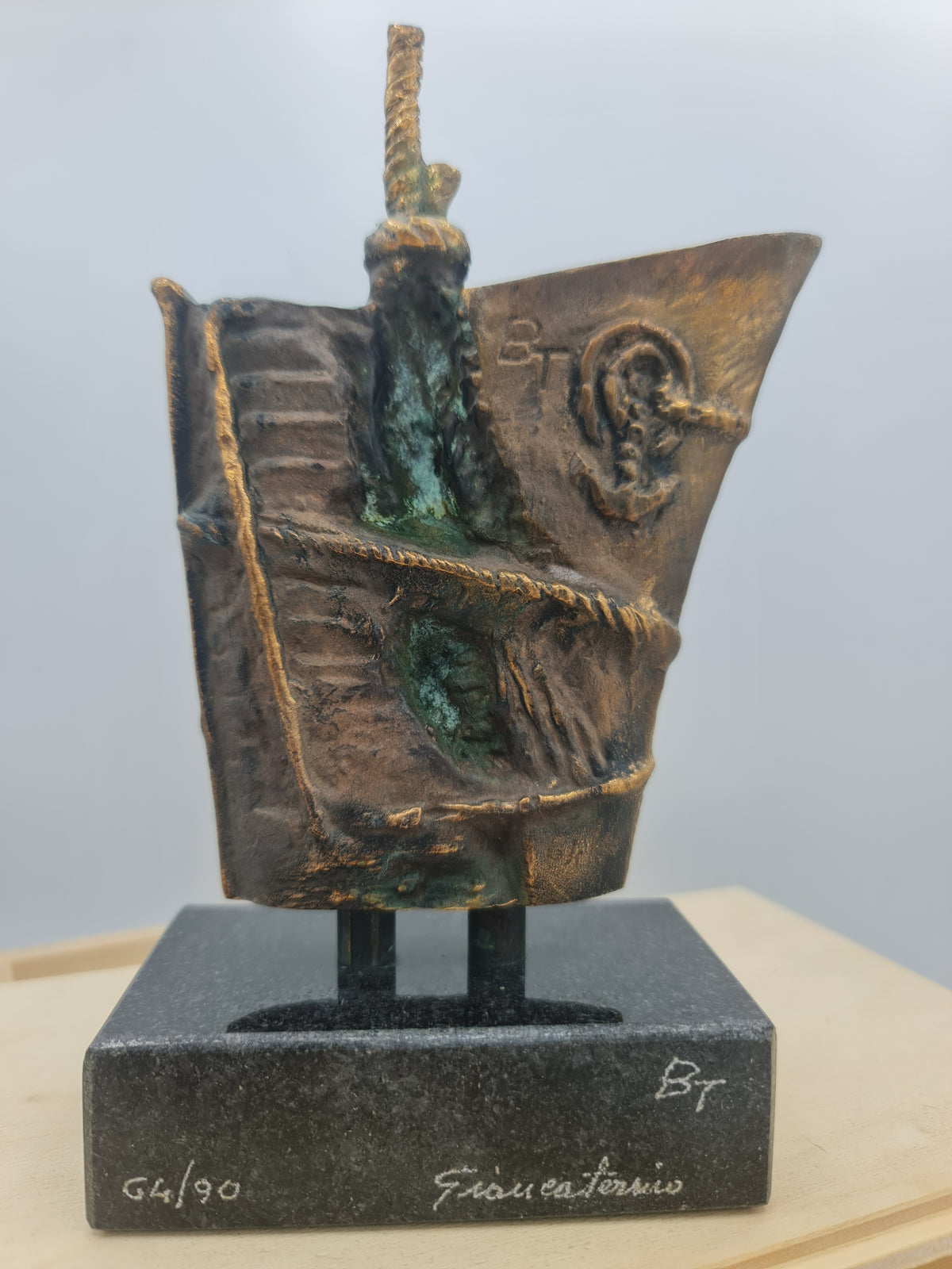 Bronze Solidarieta du sculpteur Antonio Giancaterino 64/90