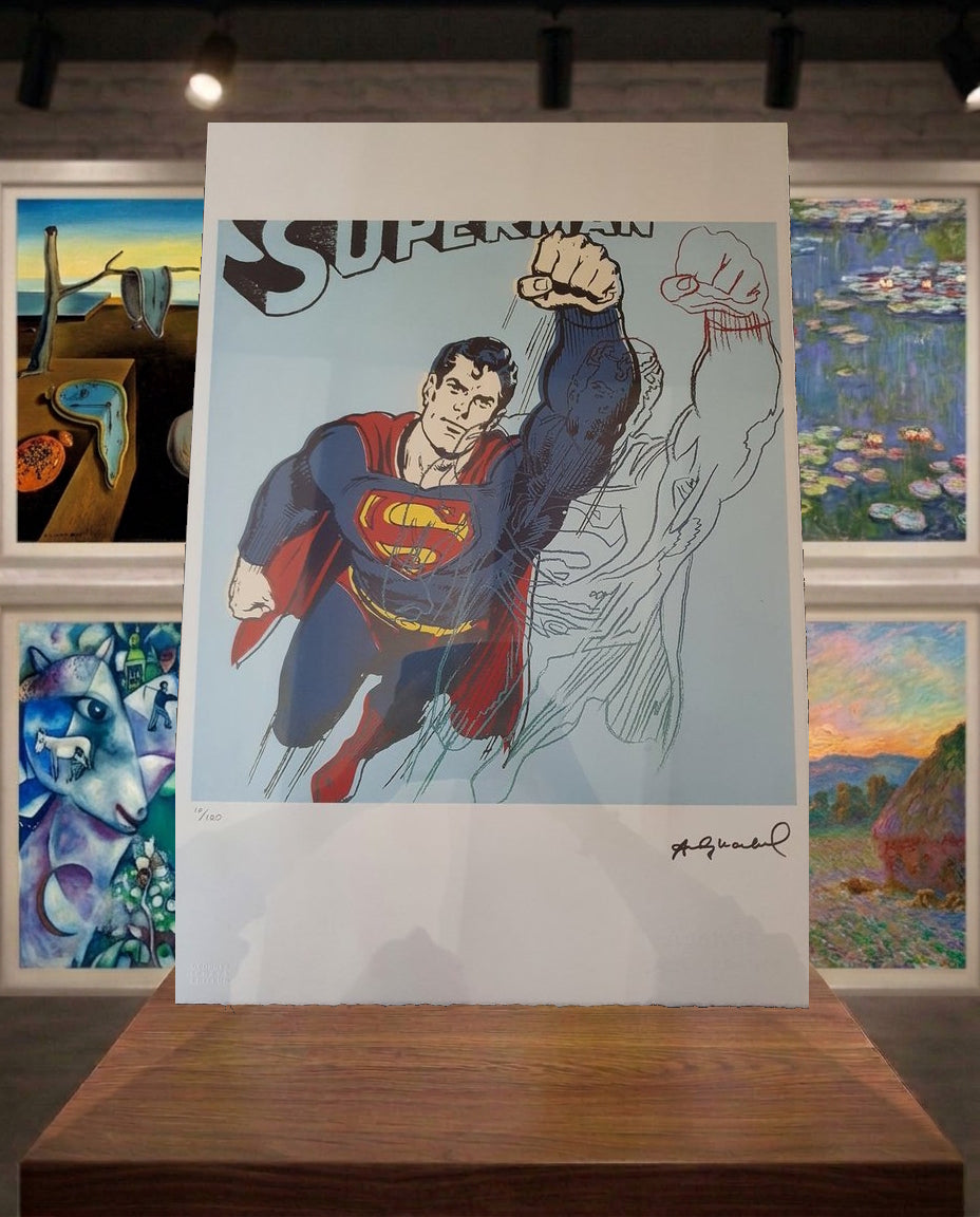 Superman - lithographie numérotée Andy Warhol