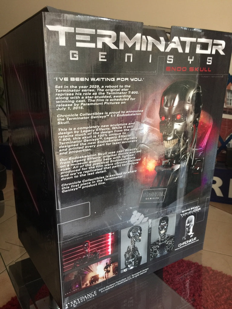 Buste Terminator T-800 signé par Arnold Schwarzenegger