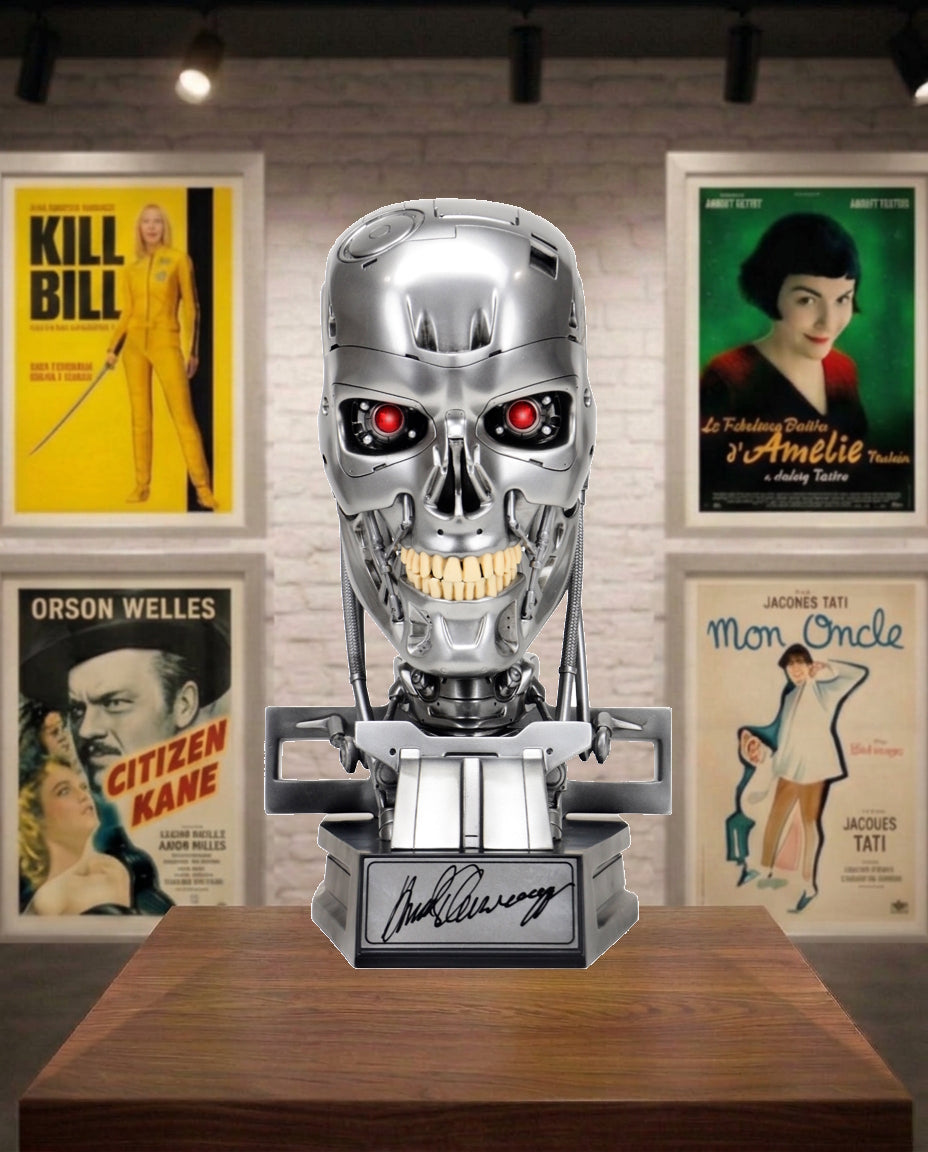 Buste Terminator T-800 signé par Arnold Schwarzenegger