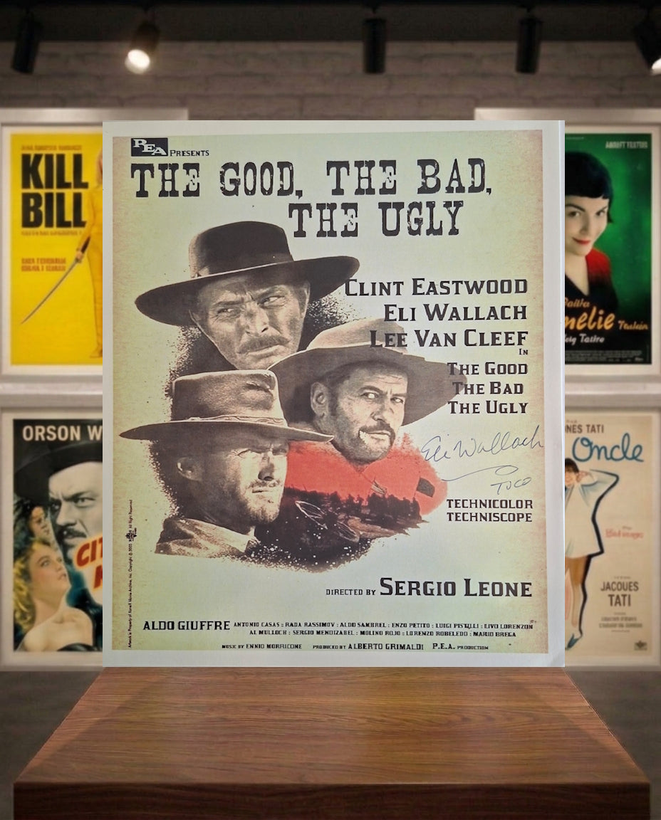 Le Bon, la Brute et le Truand photo signée par Eli Wallach