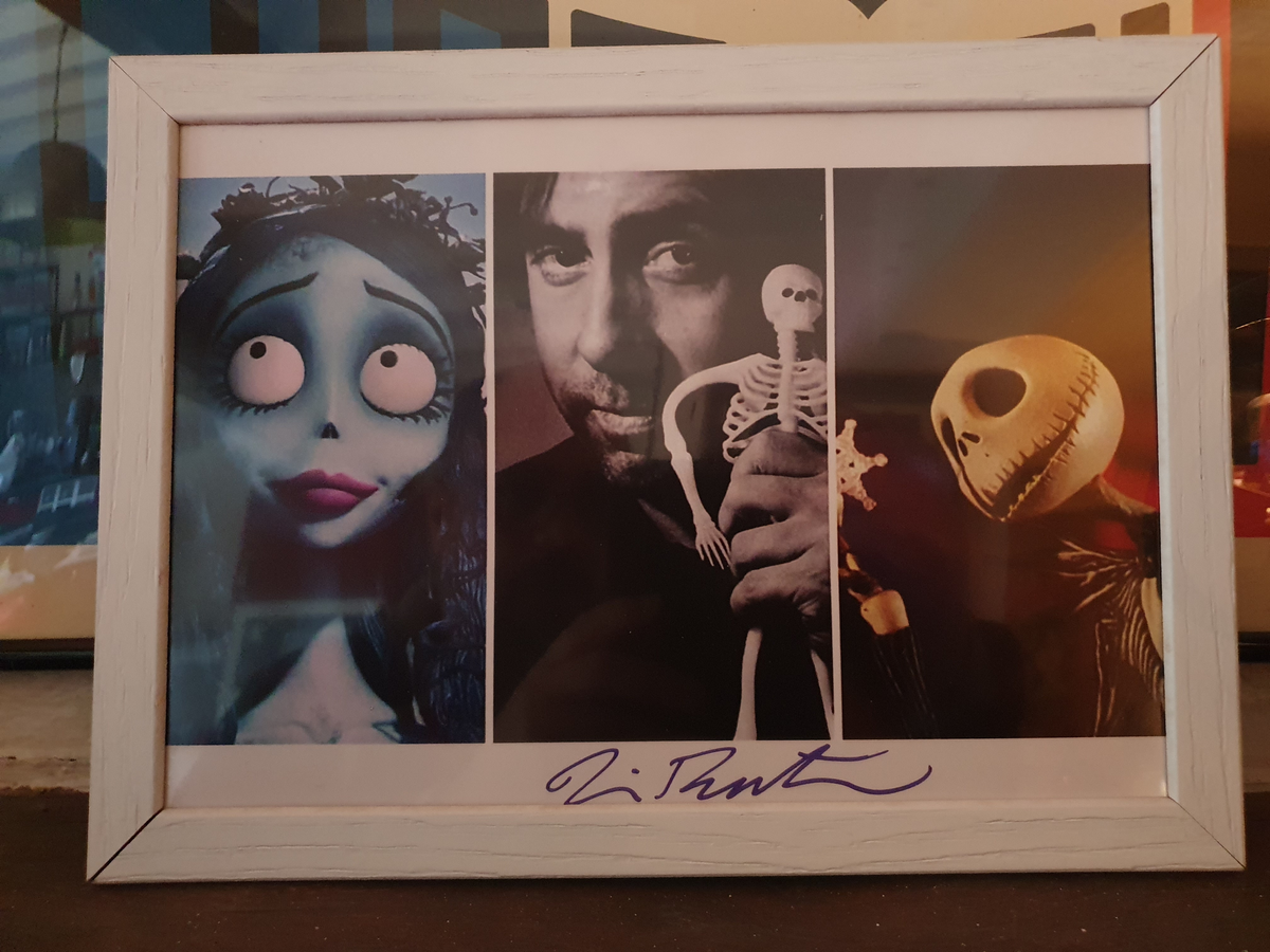 Tim Burton signe poster Les Noces funèbres