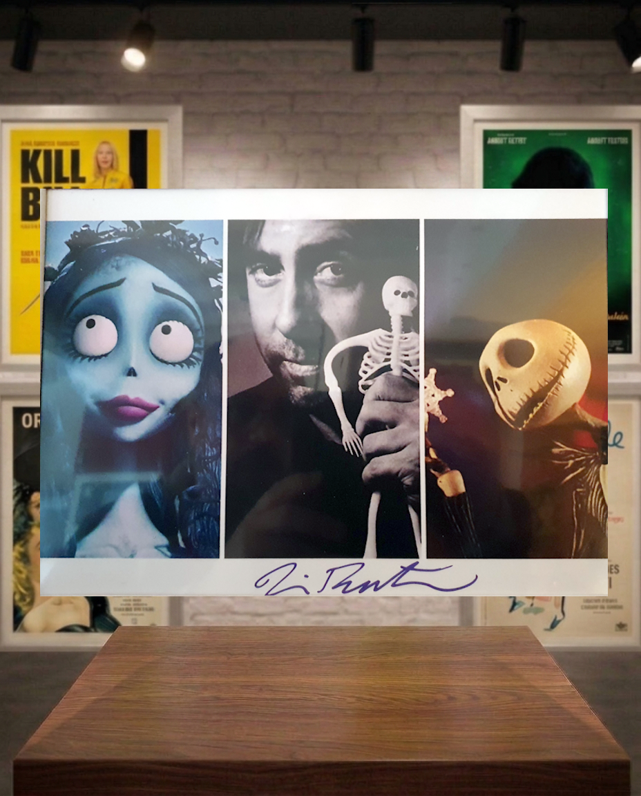 Tim Burton signe poster Les Noces funèbres
