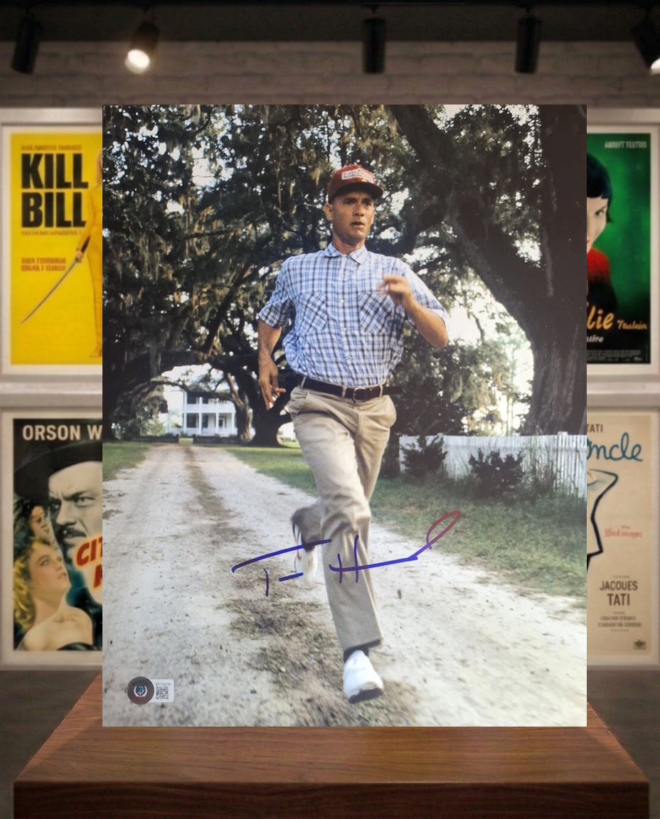 Tom Hanks autographe sur photo Forrest Gump Beckett