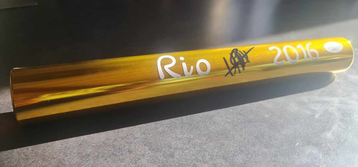 Usain Bolt Bâton témoin Rio 2016 Signé