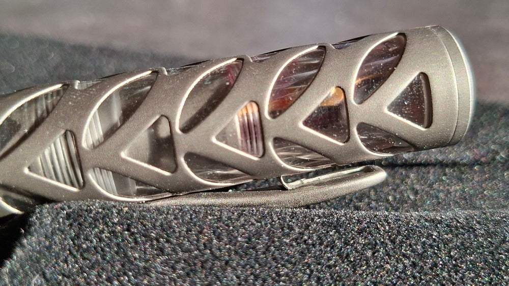 Stylo plume Visconti Skeleton Titanium Edition limitée 888
