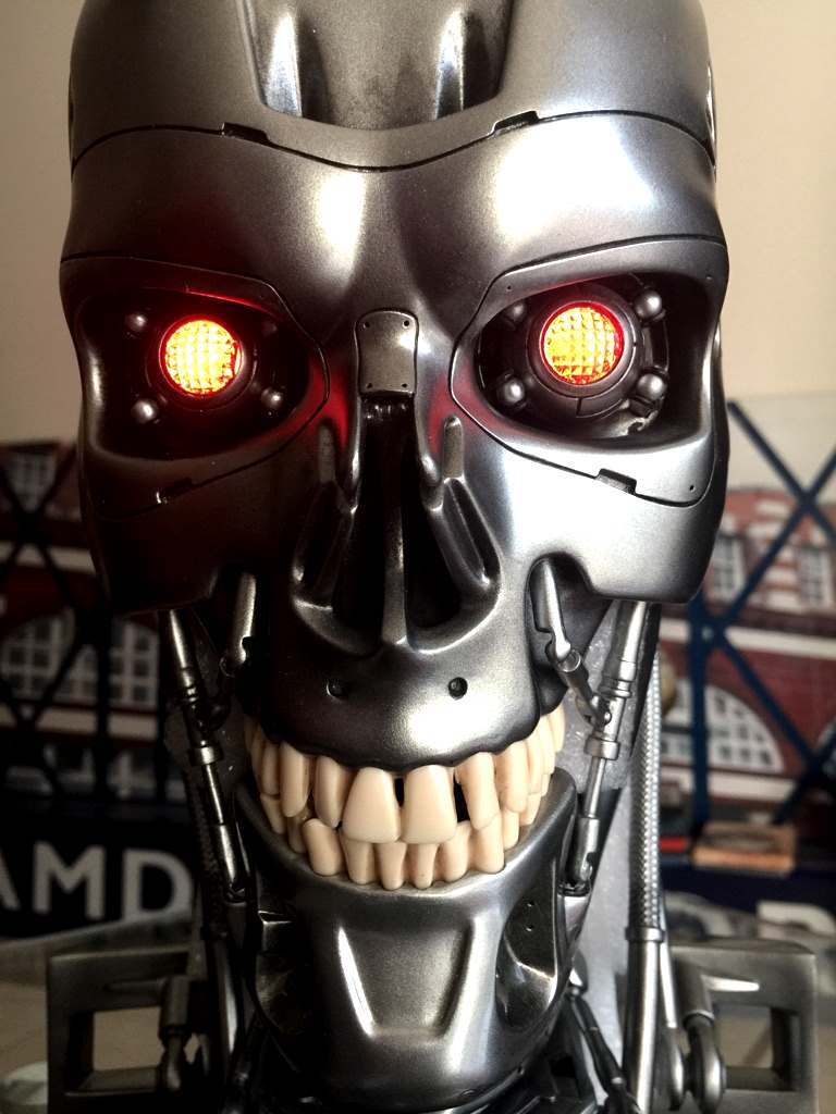 Buste Terminator T-800 signé par Arnold Schwarzenegger