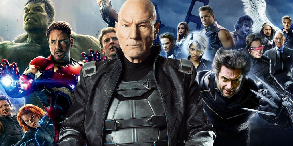 X-MEN 2 poster 101x68 signed by PATRICK STEWART Professor X
