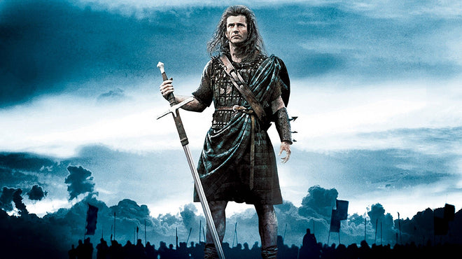 Epée du film Braveheart signée par Mel Gibson. Certificat d'authenticité avec photo