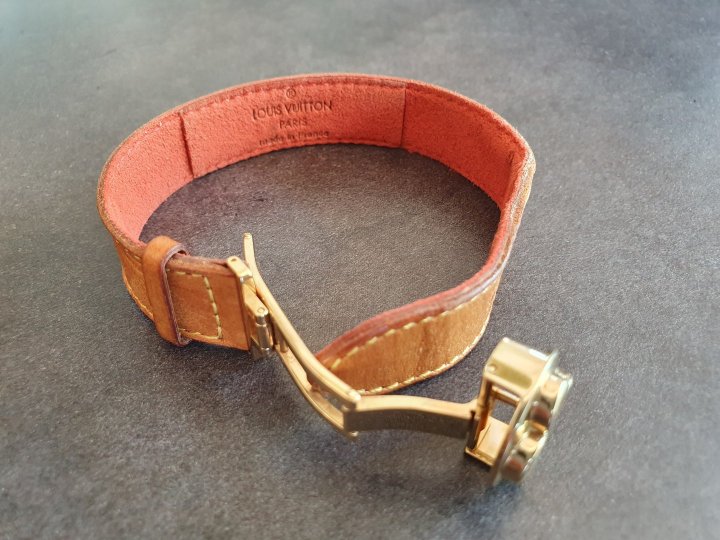Bracelet cuir marron Louis Vuitton