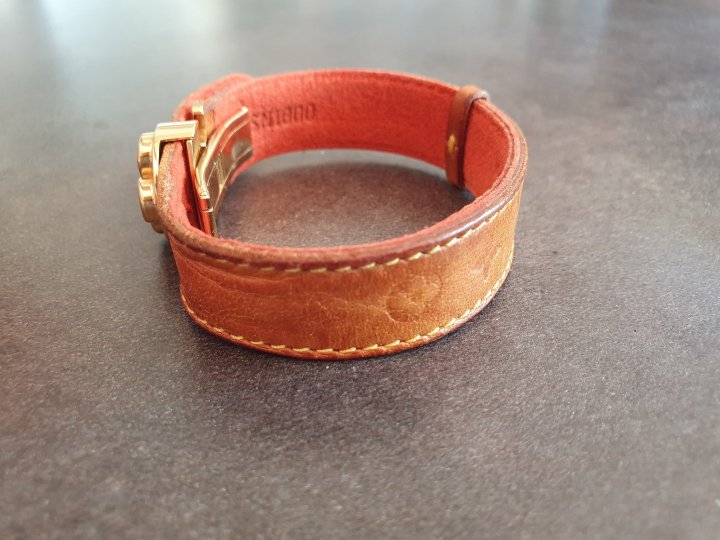 Bracelet cuir marron Louis Vuitton