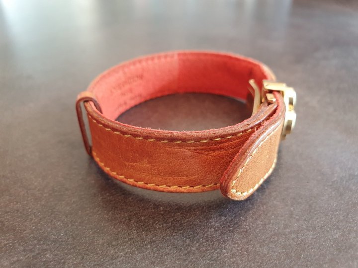 Bracelet cuir marron Louis Vuitton