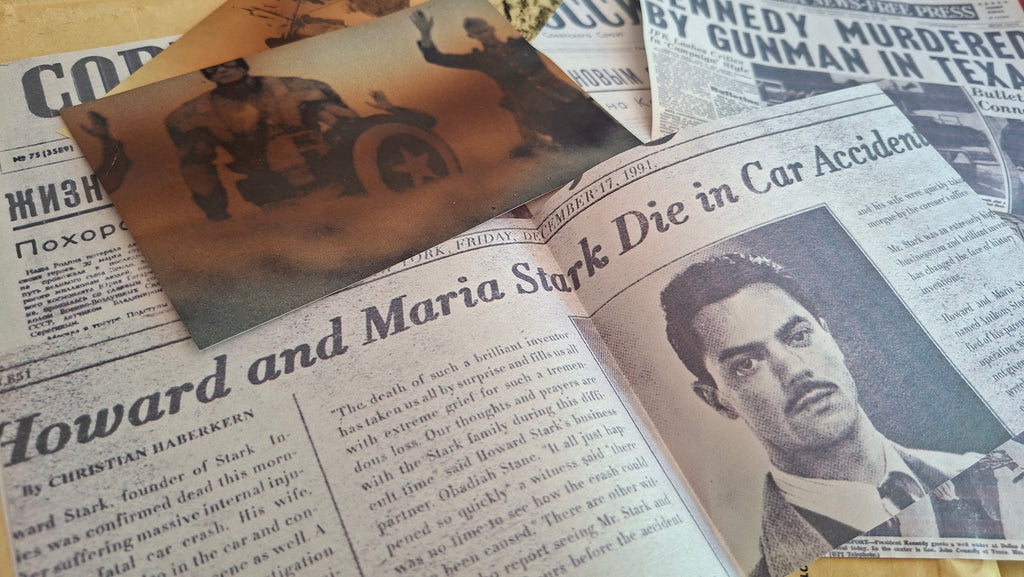 Livre rouge et documents confidentiels sur le Soldat de l'hiver. Captain America Marvel Avengers