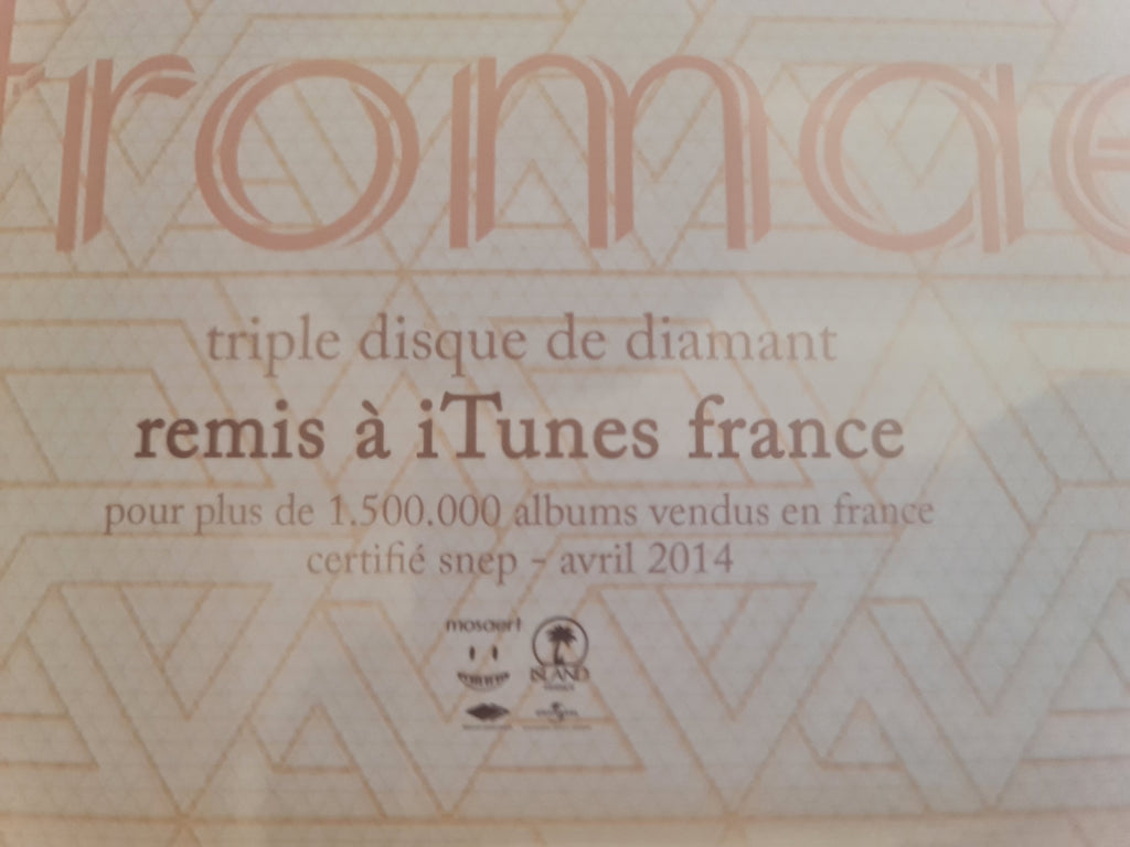 STROMAE Triple disque de diamant