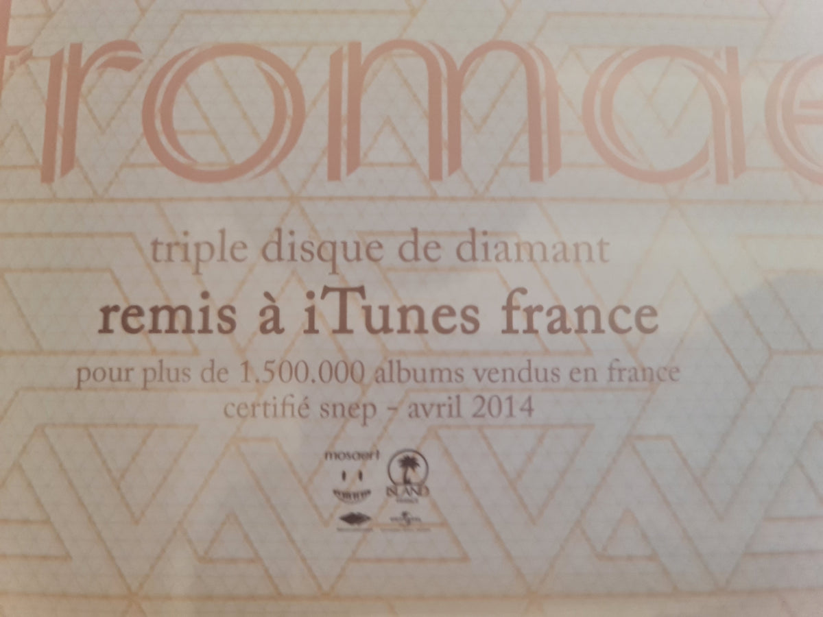 STROMAE Triple disque de diamant