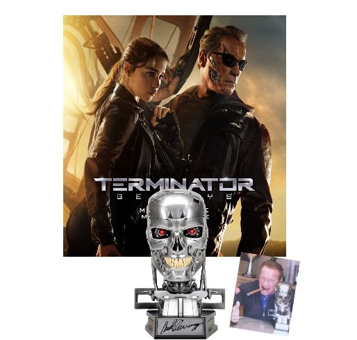 Terminator signed by Arnold Schwarzenegger