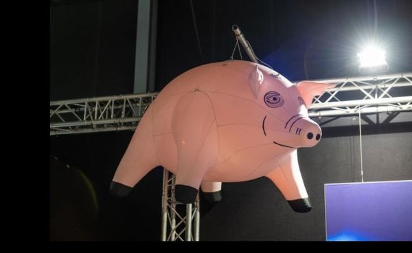 Cochon volant du concert des Pink Floyds