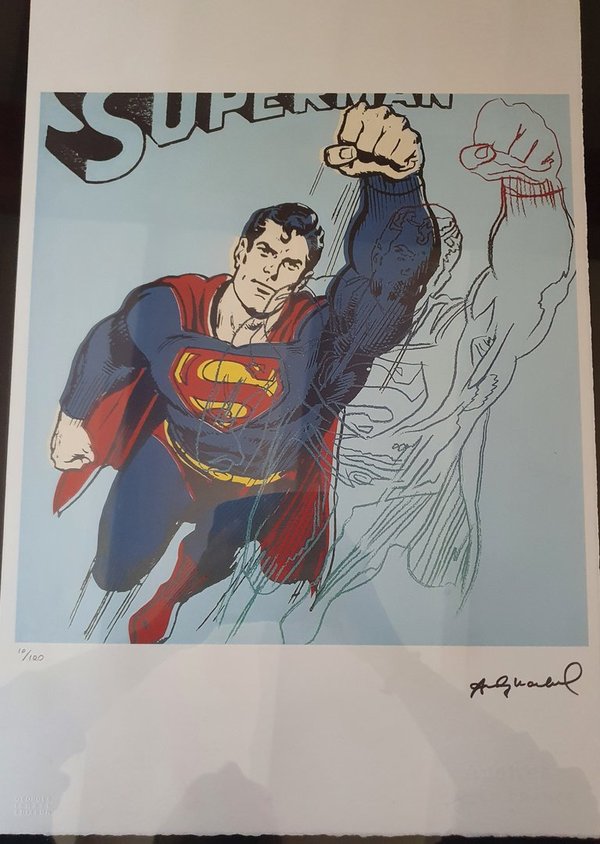 Superman - lithographie numérotée Andy Warhol