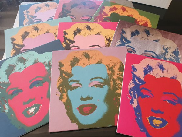 The Andy Warhol Foundation coffret de 9 Marylin Monroe par Corbis The Luminaries Library