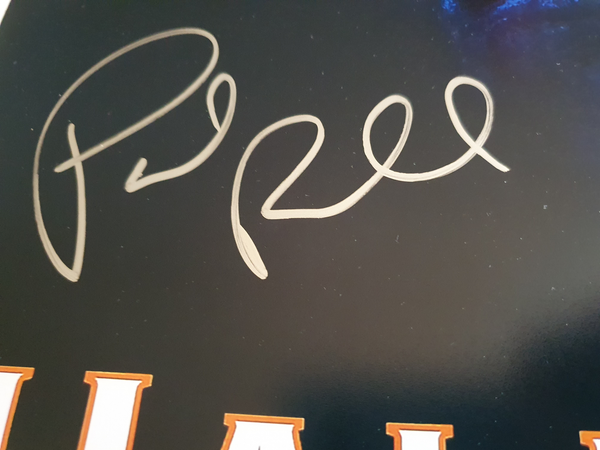 Autographe de Paul Rudd sur l'affiche du film Halloween The curse of Michael Meyers