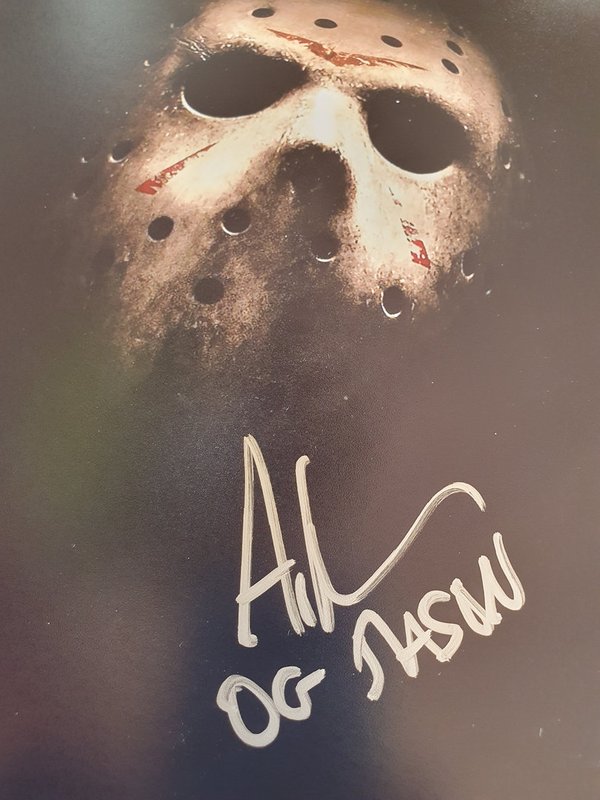 Friday the 13th, photo of Jason signed by actor Ari Lehman