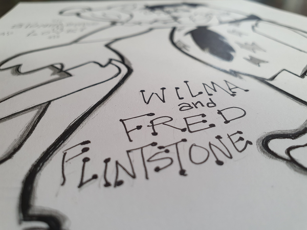 The Flintstones, Fred and Wilma by Tony Benedict